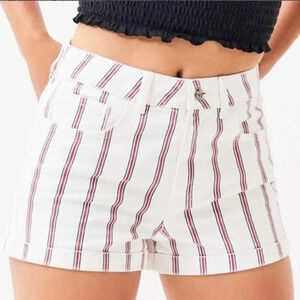 PACSUN Red White and Blue Denim Mom Shorts 4th of July Size 26